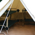 canvas bell tent with bunk bed activity centre hertfordshire